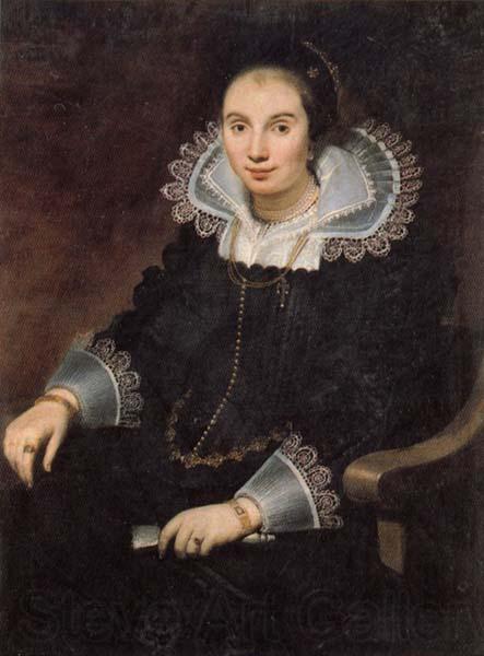 Cornelis de Vos Portrait of a Lady with a Fan Spain oil painting art